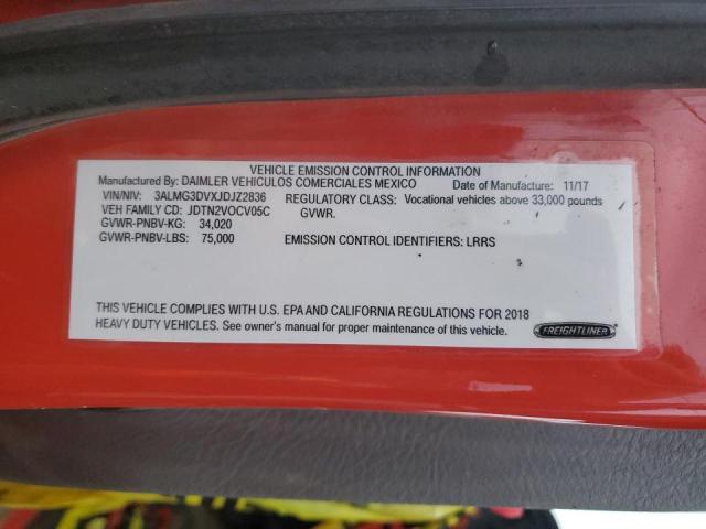 2018 FREIGHTLINER 114SD #3290266236