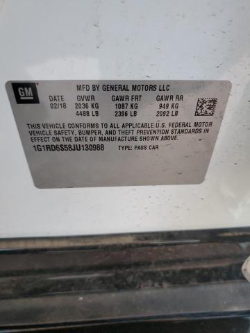 2018 CHEVROLET VOLT PREMI 1G1RD6S58JU130988