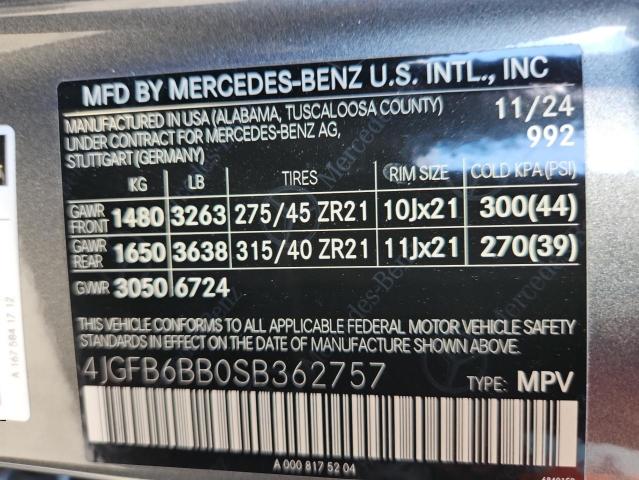 2025 MERCEDES-BENZ GLE AMG 53 4JGFB6BB0SB362757