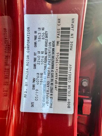 2019 MAZDA 3 PREMIUM JM1BPANM5K1139544