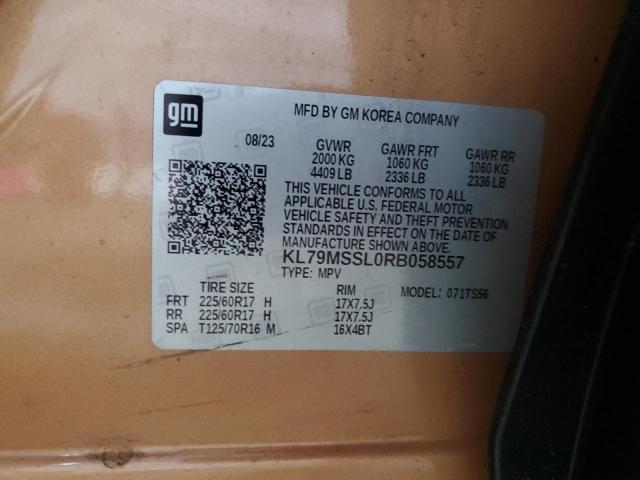 2024 CHEVROLET TRAILBLAZE - KL79MSSL0RB058557