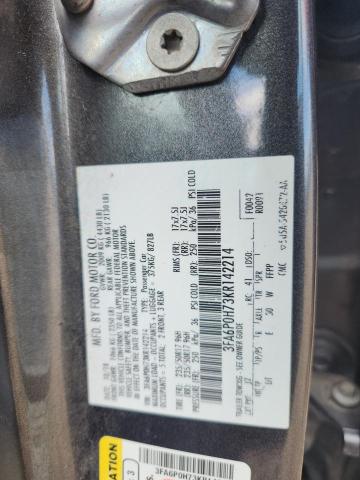 2019 FORD FUSION SE - 3FA6P0H73KR142214