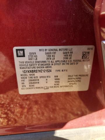 2017 CADILLAC XT5 LUXURY - 1GYKNBRS7HZ121524