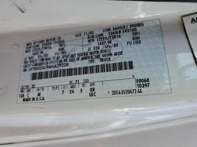 2004 FORD E250 #3301987429