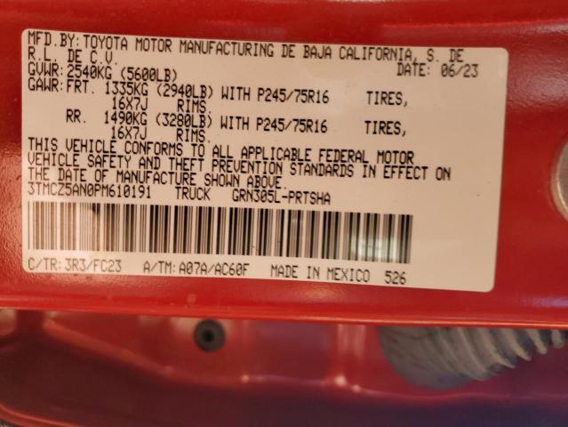 2023 TOYOTA TACOMA DOU - 3TMCZ5AN0PM610191