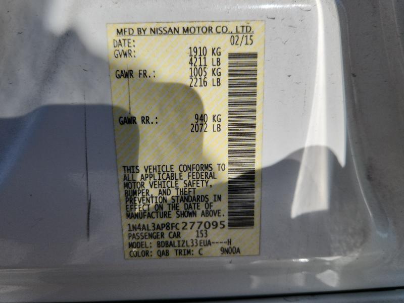 2015 NISSAN ALTIMA 2.5 - 1N4AL3AP8FC277095