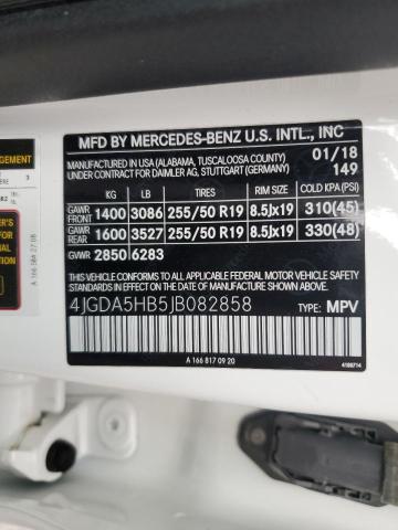 2018 MERCEDES-BENZ GLE 350 4M 4JGDA5HB5JB082858