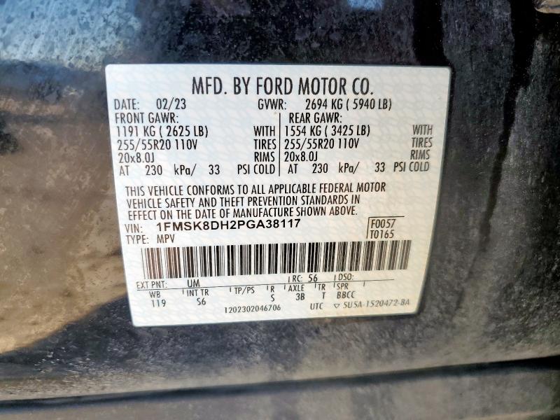 2023 FORD EXPLORER X - 1FMSK8DH2PGA38117