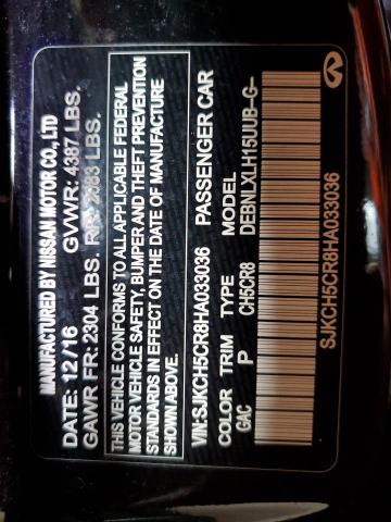 2017 INFINITI QX30 BASE #3294305896