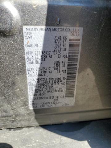 2019 NISSAN ROGUE S #3318873935