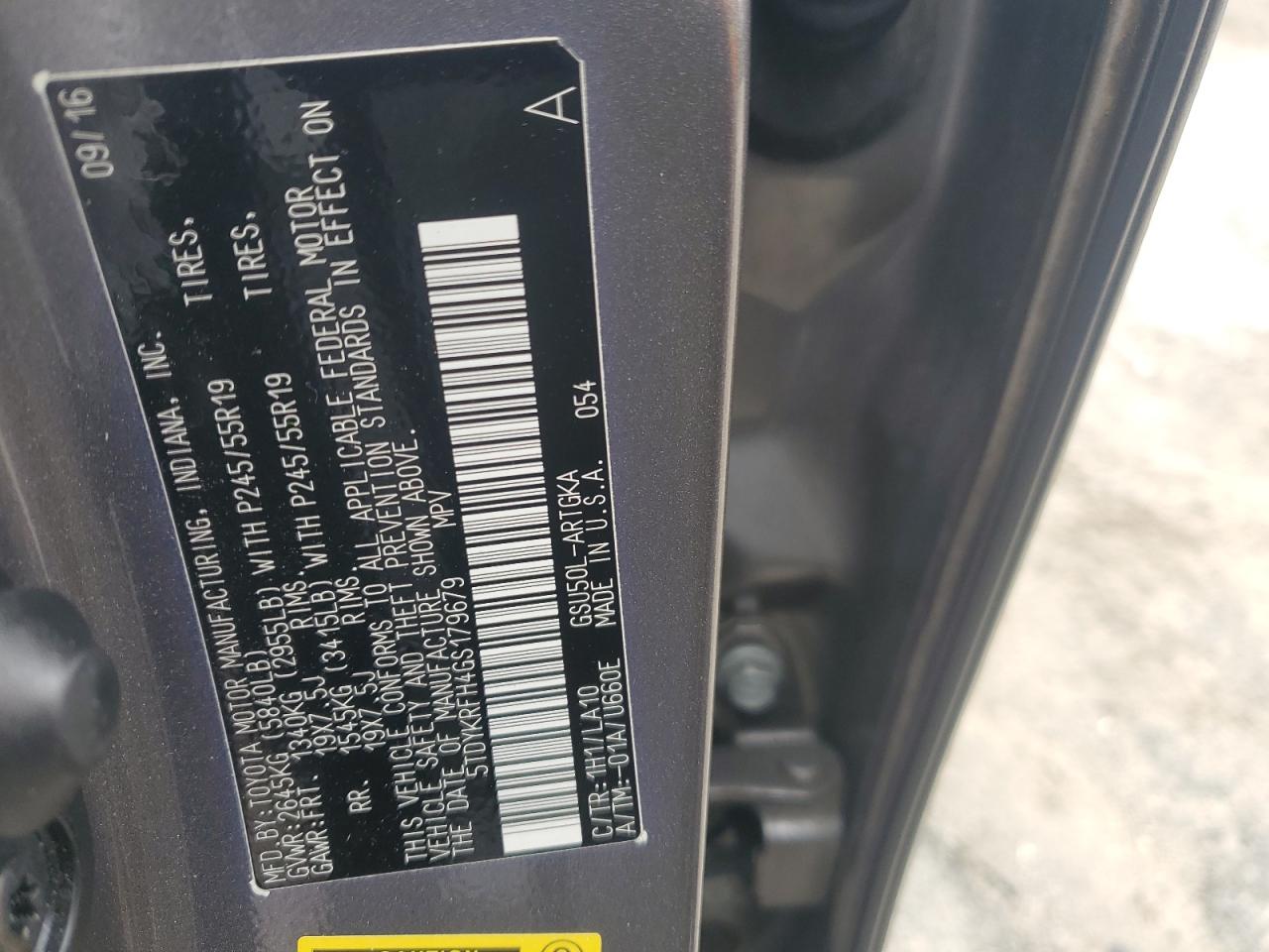 TOYOTA HIGHLANDER LIMITED