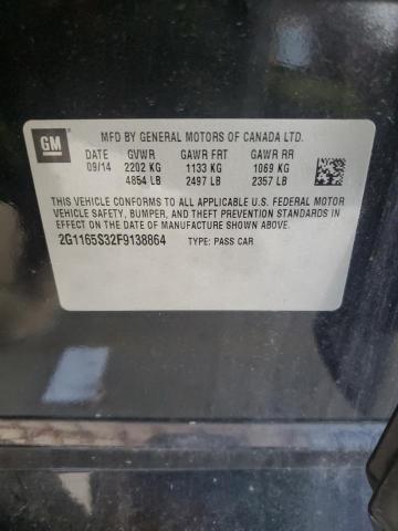 2015 CHEVROLET IMPALA LTZ 2G1165S32F9138864