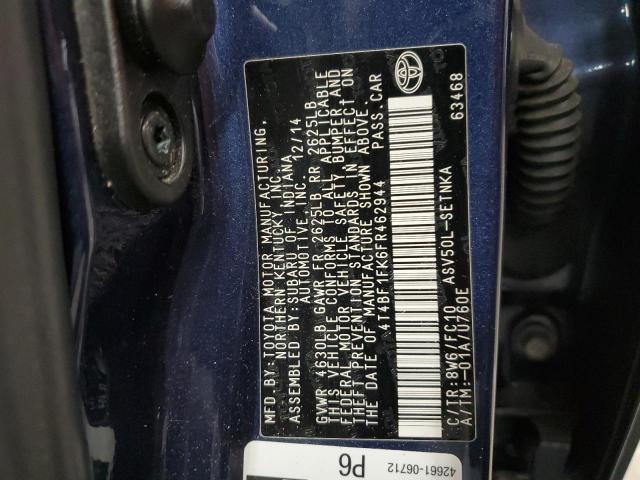 2015 TOYOTA CAMRY LE - 4T4BF1FK6FR462944