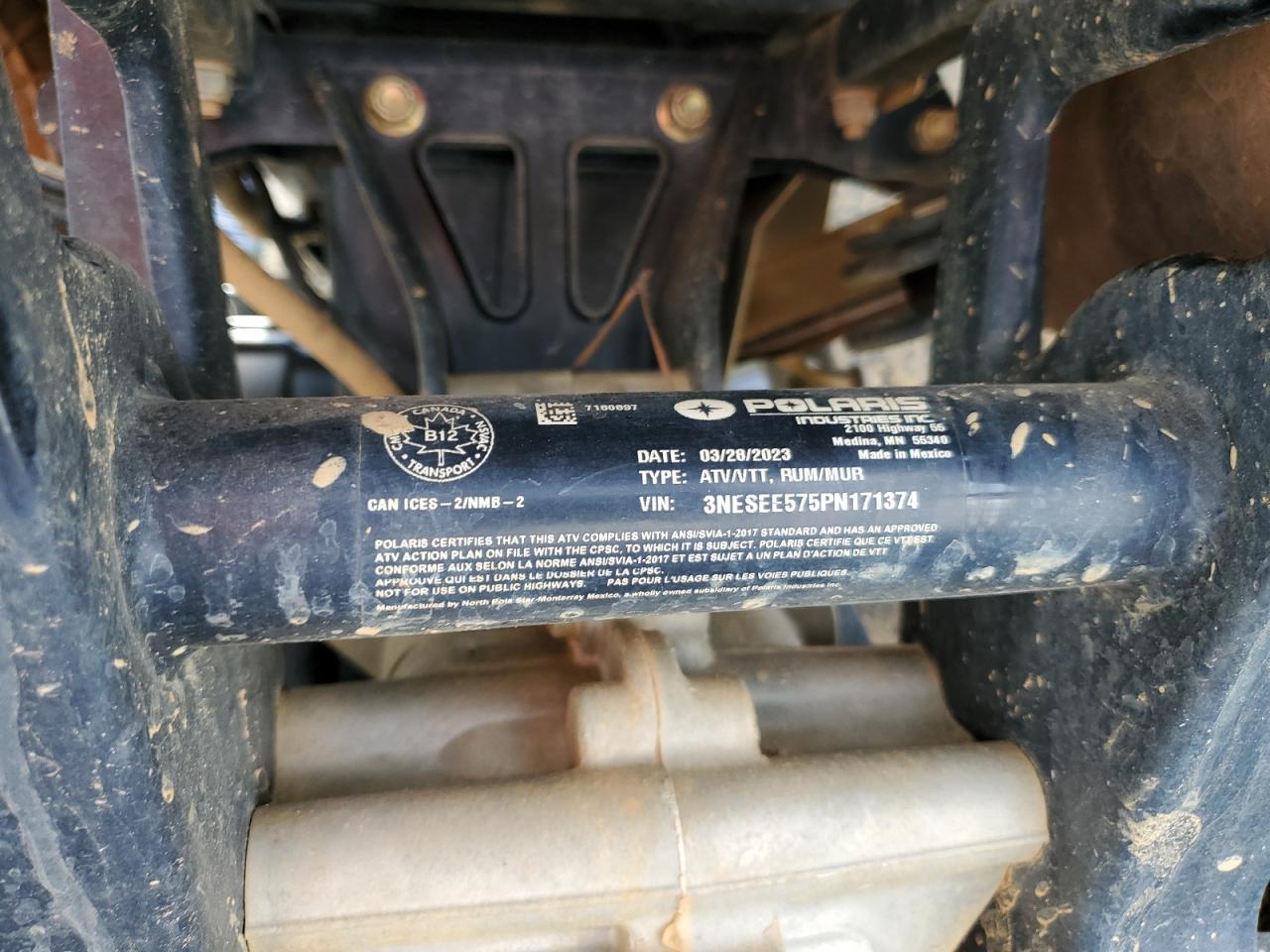 Lot #3303667939 2023 OTHER SPORTSMAN 570 EPS