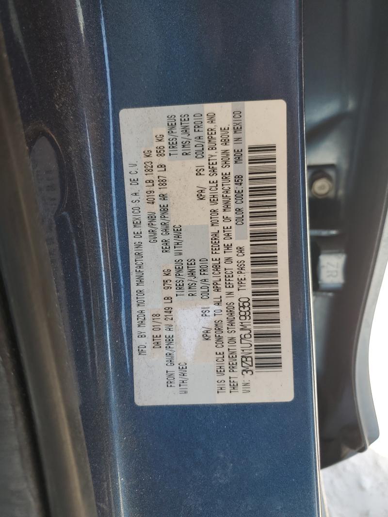 2018 MAZDA 3 SPORT - 3MZBN1U76JM199350