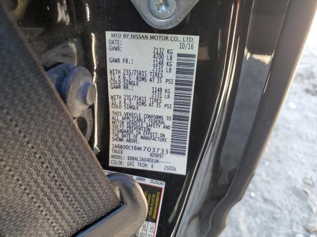 2017 NISSAN FRONTIER S 1N6BD0CT8HN703733