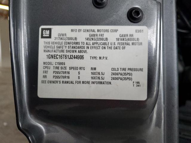 2001 CHEVROLET SUBURBAN C #3286706289