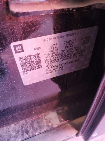 2019 CHEVROLET MALIBU LS 1G1ZB5ST6KF189882