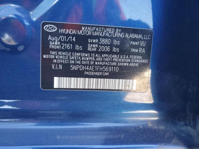 2015 HYUNDAI ELANTRA SE 5NPDH4AE1FH569110