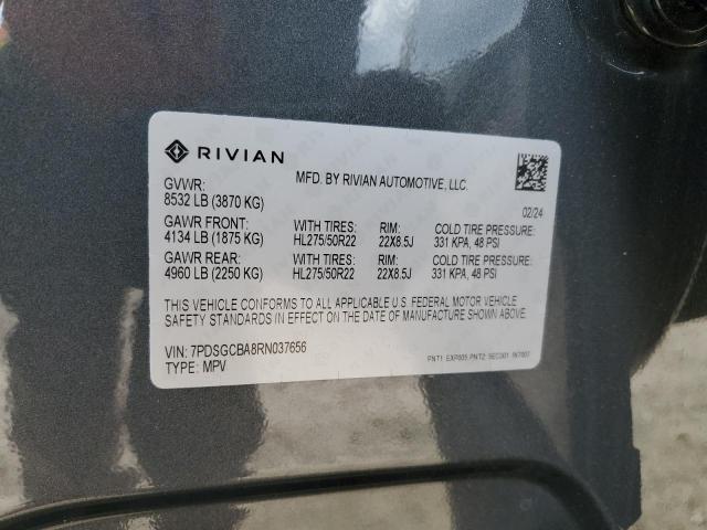 2024 RIVIAN R1S ADVENT - 7PDSGCBA8RN037656