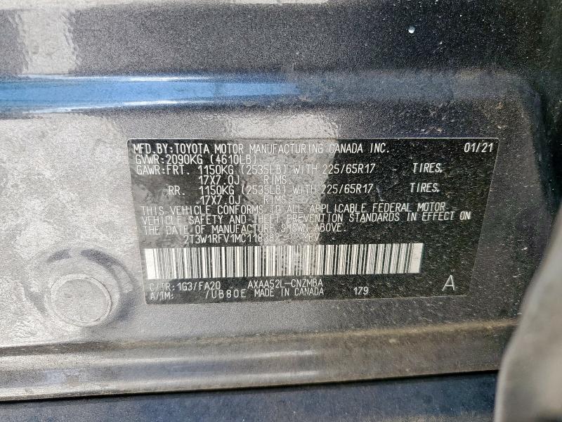 2021 TOYOTA RAV4 XLE - 2T3W1RFV1MC118382