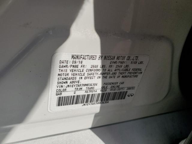 2017 INFINITI Q50 PREMIU JN1EV7AR7HM834304