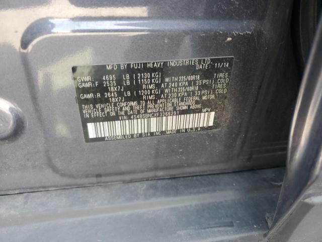 2015 SUBARU OUTBACK 2.5I LIMITED - 4S4BSBNCXF3266291