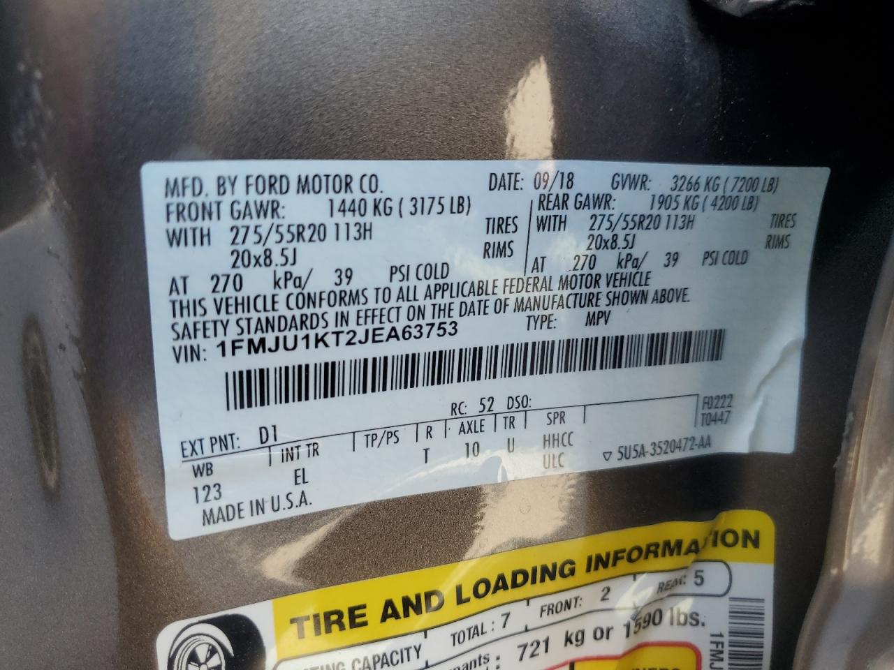 FORD EXPEDITION LIMITED