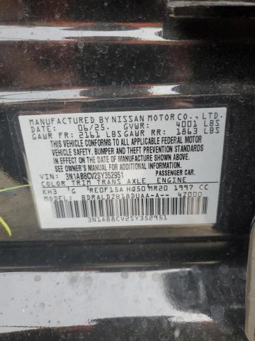 2025 NISSAN SENTRA SV 3N1AB8CV2SY352951