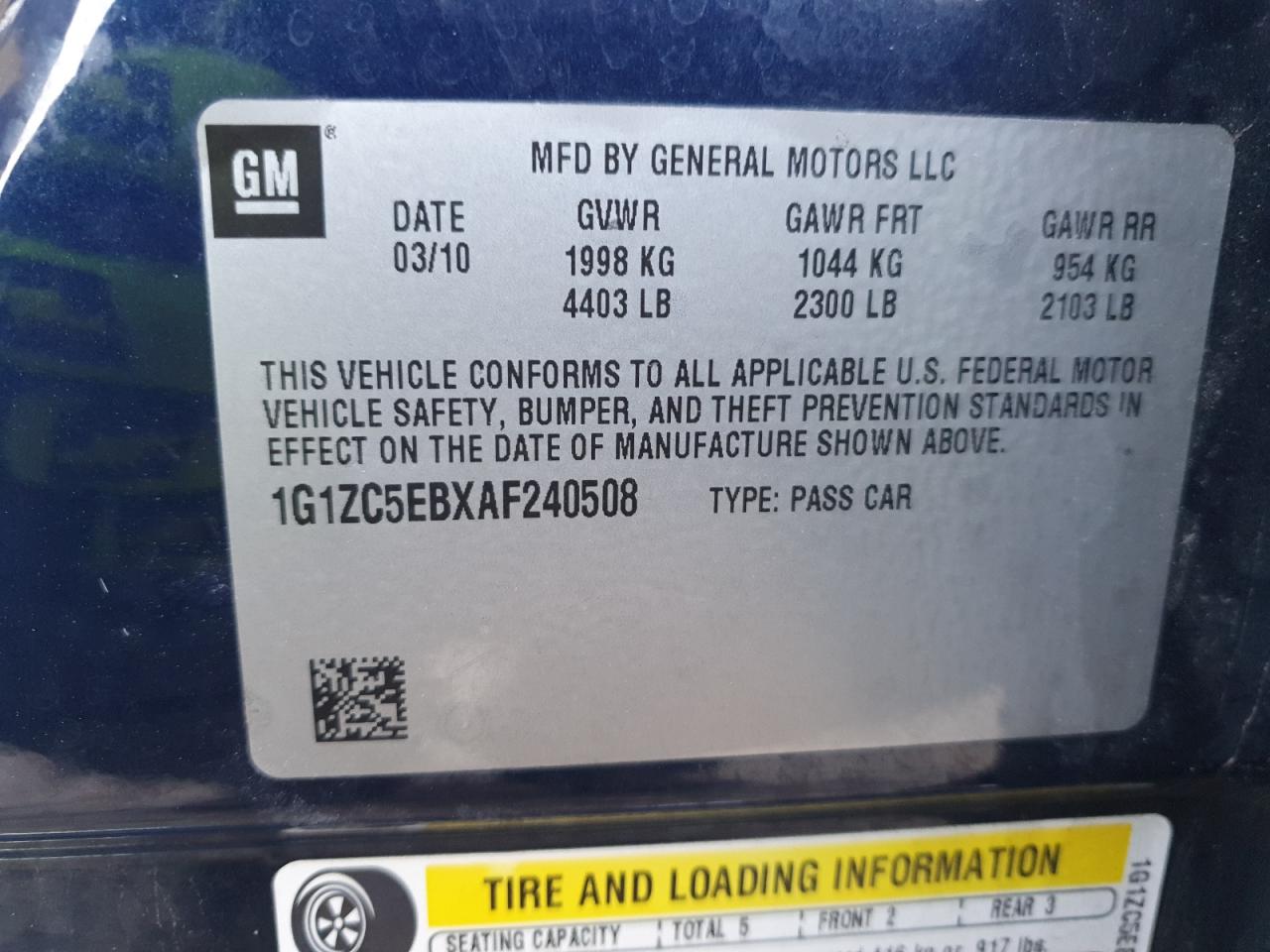 CHEVROLET MALIBU 1LT