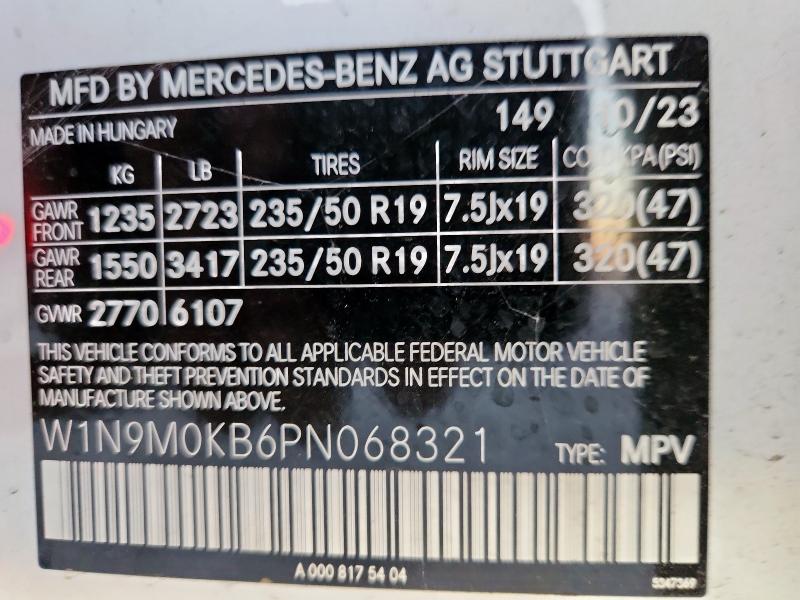 2023 MERCEDES-BENZ EQB 300 4M #3303867714
