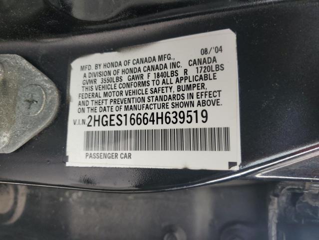 2004 HONDA CIVIC LX #3265291760