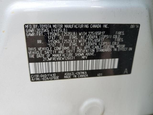 2014 TOYOTA RAV4 XLE - 2T3WFREV8EW126031