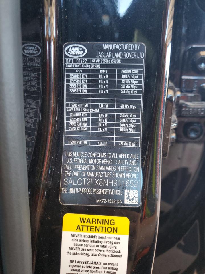 Lot #3317177120 2022 LAND ROVER DISCOVERY