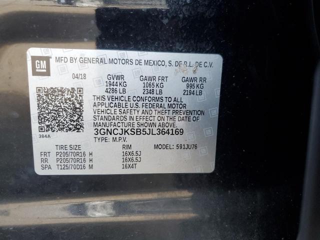 2018 CHEVROLET TRAX LS - 3GNCJKSB5JL364169