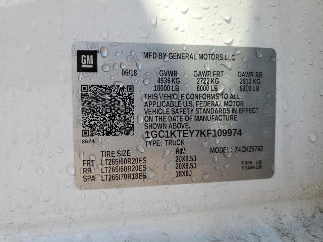 2019 CHEVROLET SILVERADO #3287611010