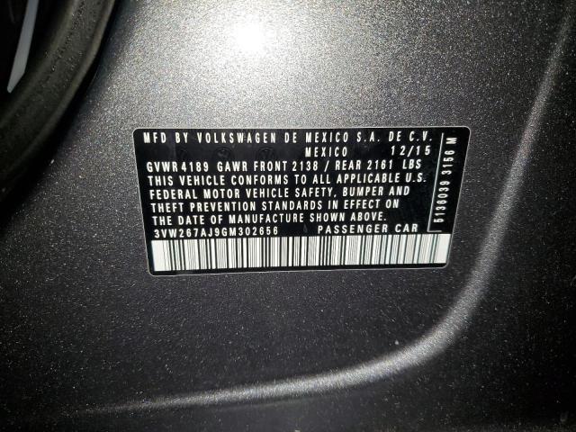 2016 VOLKSWAGEN JETTA S #3304148494