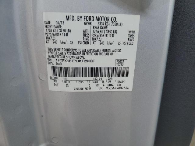 2013 FORD F150 SUPER - 1FTFX1EF7DKF29500