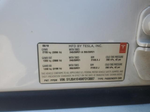 2019 TESLA MODEL S - 5YJSA1E46KF313887