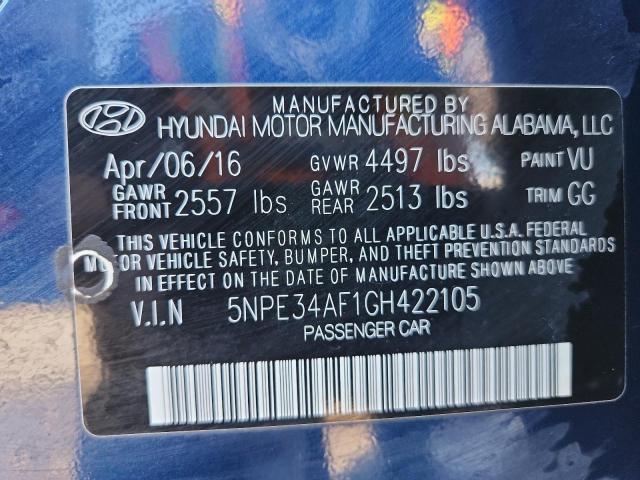 2016 HYUNDAI SONATA SPO - 5NPE34AF1GH422105