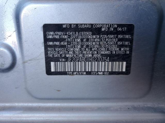 2017 SUBARU CROSSTREK JF2GPABC1HG270754
