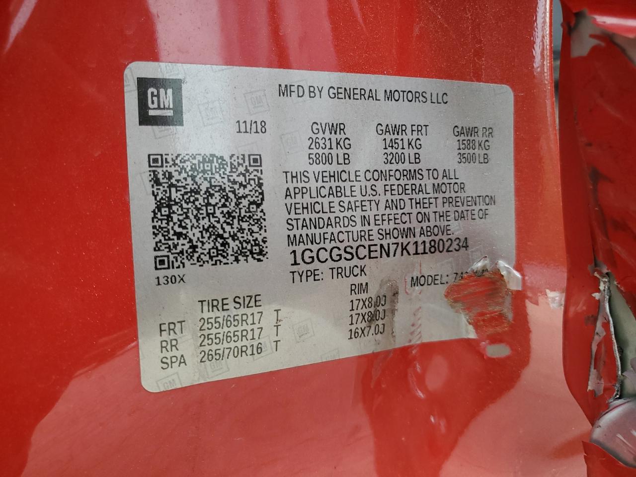 CHEVROLET COLORADO LT