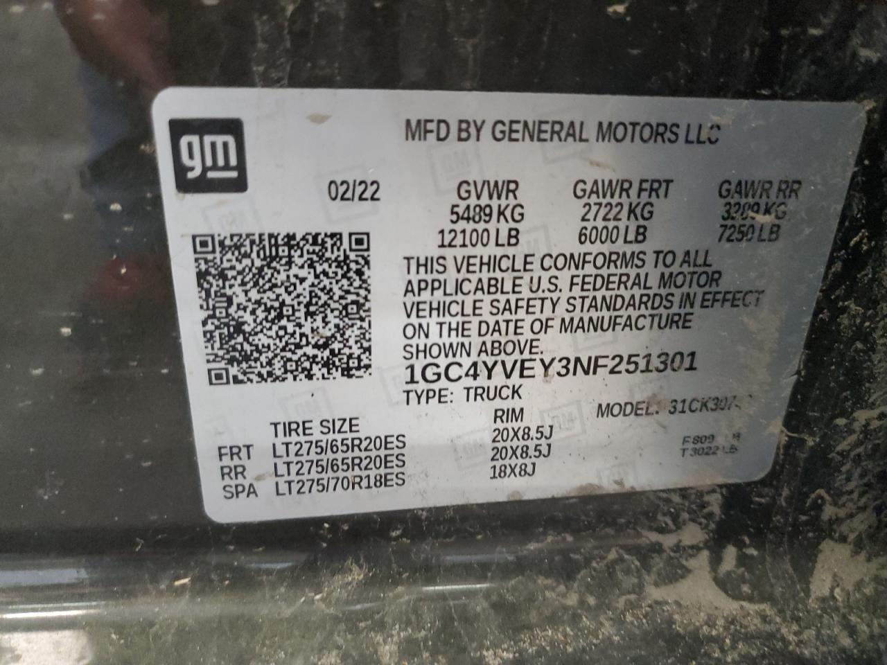 Lot #3285595300 2022 CHEVROLET SILVERADO K3500 HIGH COUNTRY