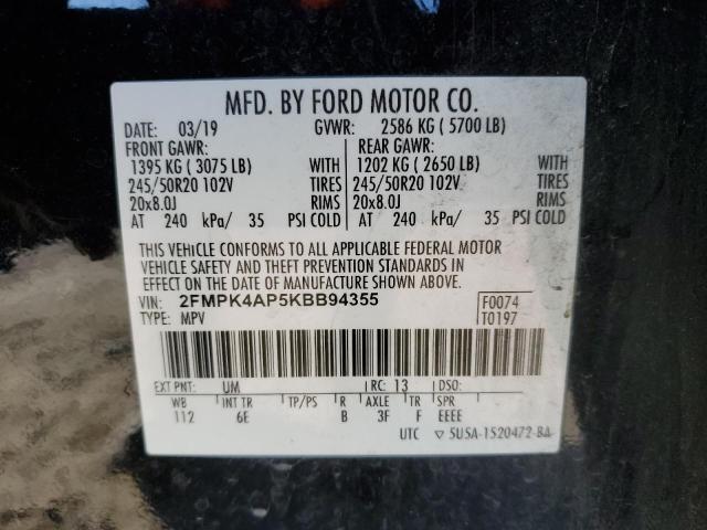 2019 FORD EDGE ST #3305556091