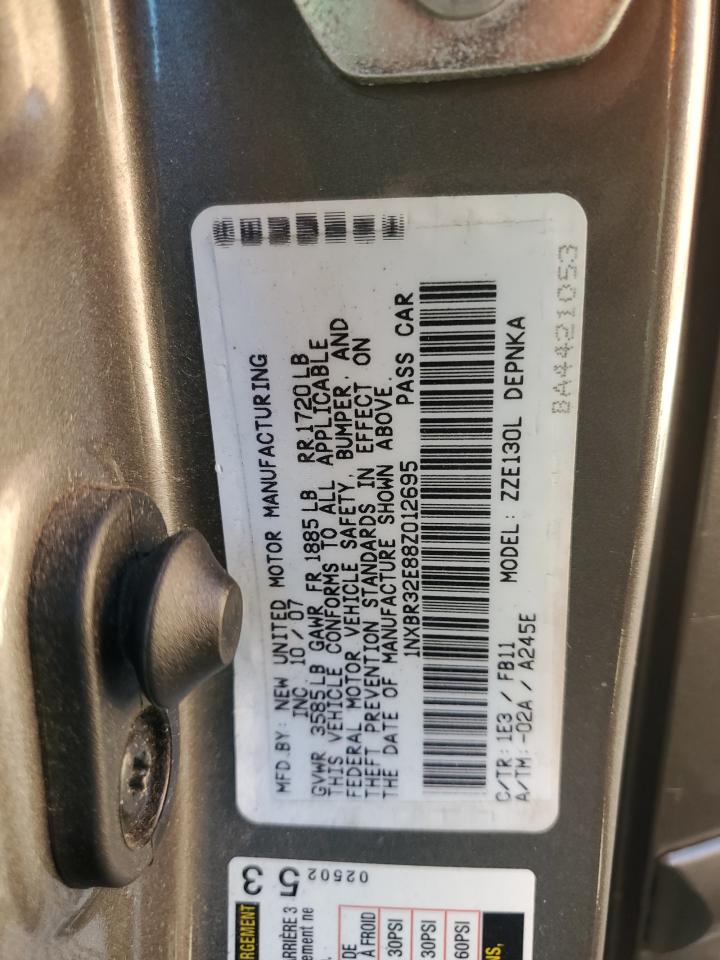 Lot #3276527119 2008 TOYOTA COROLLA CE