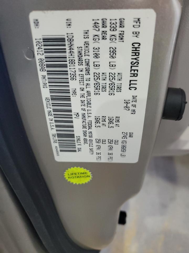 Lot #3290266252 2008 DODGE GRAND CARA