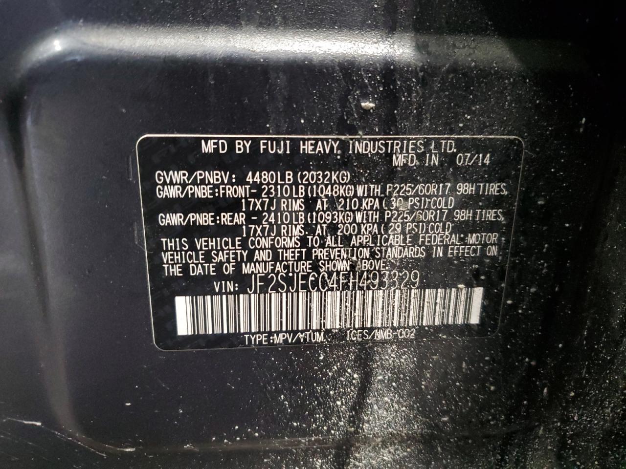 SUBARU FORESTER 2.5I PREMIUM