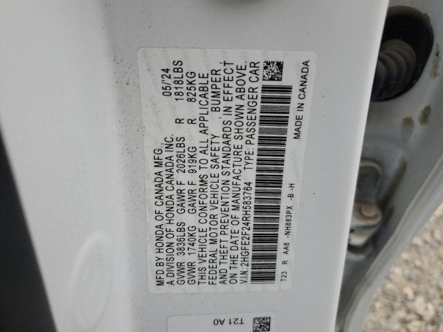 2024 HONDA CIVIC LX - 2HGFE2F24RH583764