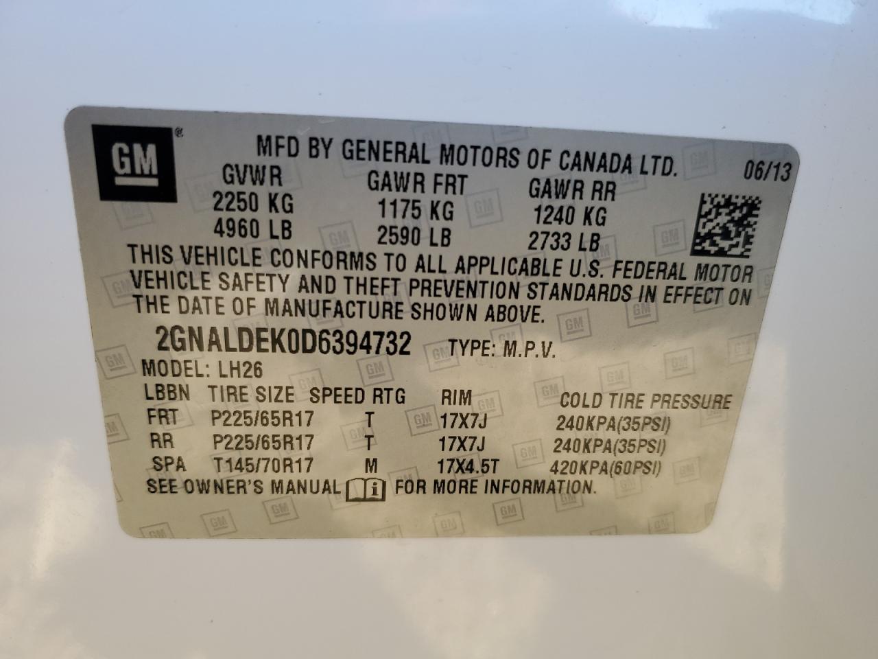 CHEVROLET EQUINOX LT