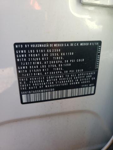 2019 VOLKSWAGEN TIGUAN S #3311490231